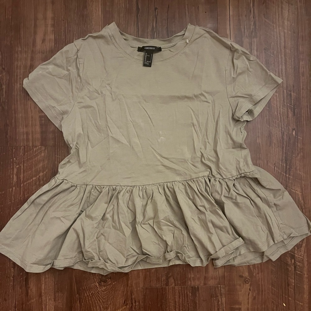 Sage Green Forever 21 Top